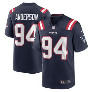 Henry Anderson New England Patriots Game Jersey - Navy Nfl