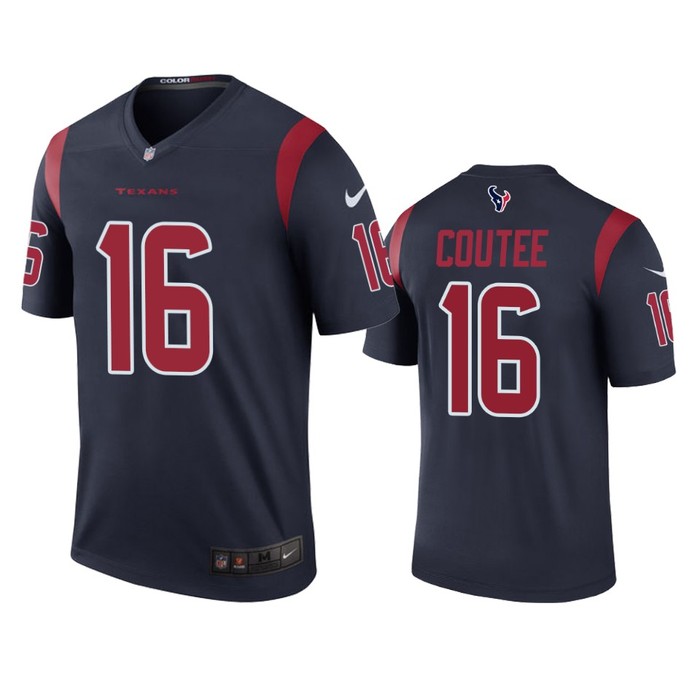 Houston Texans #16 Keke Coutee Navy Color Rush Legend Jersey - Mens