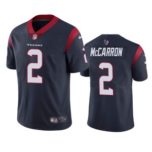 Houston Texans #2 Aj Mccarron Navy Vapor Untouchable Limited Jersey - Mens