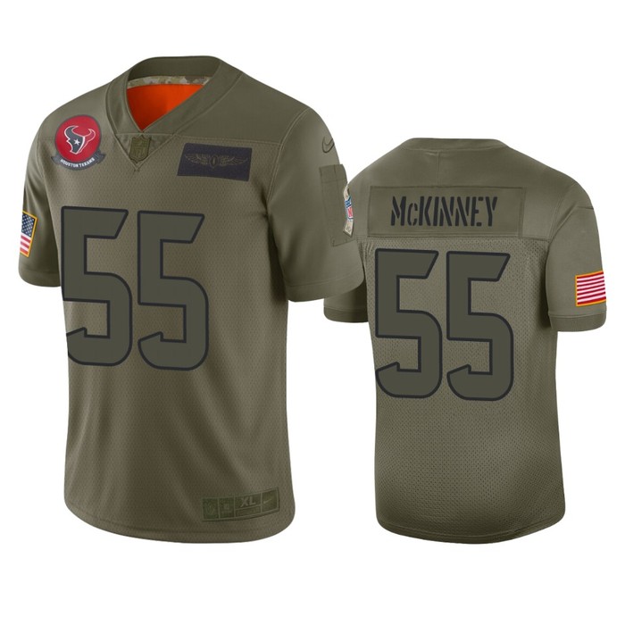 Houston Texans Benardrick Mckinney Camo 2019 Salute To Service Limited Jersey