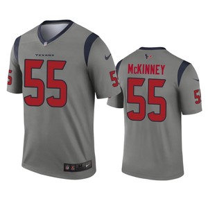 Houston Texans Benardrick Mckinney Gray Inverted Legend Jersey