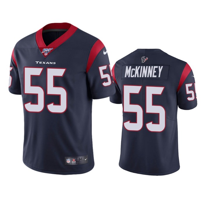 Houston Texans Benardrick Mckinney Navy 100th Season Vapor Limited Jersey