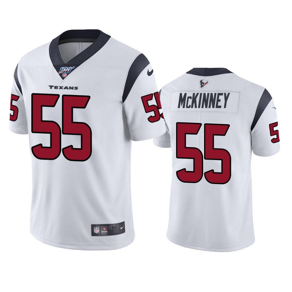 Houston Texans Benardrick Mckinney White 100th Season Vapor Limited Jersey - Cocomos