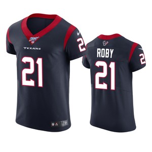 Houston Texans Bradley Roby Navy 100th Season Vapor Elite Jersey