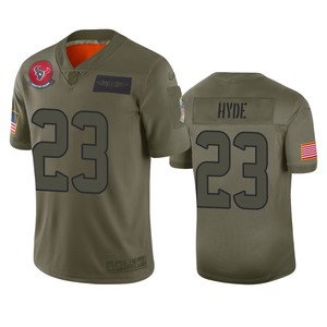 Houston Texans Carlos Hyde Camo 2019 Salute To Service Limited Jersey