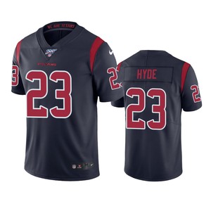 Houston Texans Carlos Hyde Navy 100th Season Color Rush Jersey