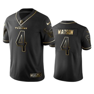 Houston Texans Deshaun Watson Black Golden Edition 2019 Vapor Untouchable Limited Jersey - Mens