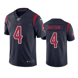 Houston Texans Deshaun Watson Navy 100th Season Color Rush Jersey