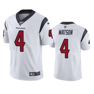 Houston Texans Deshaun Watson White 100th Season Vapor Limited Jersey