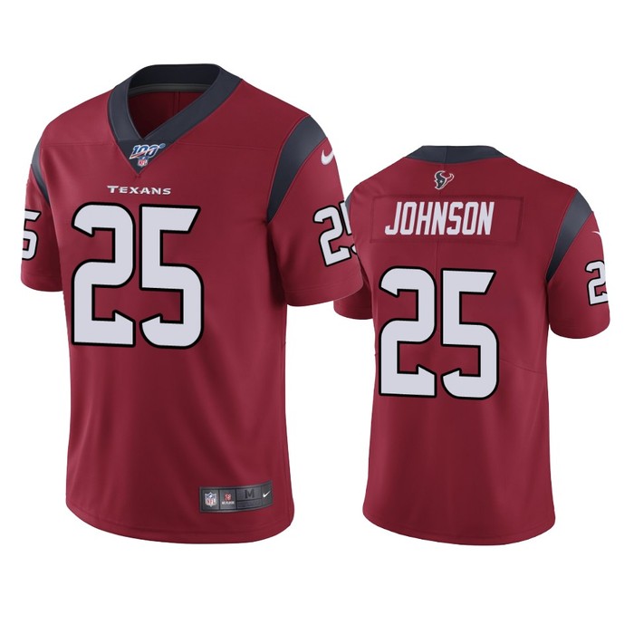 Houston Texans Duke Johnson Red 100th Season Vapor Limited Jersey