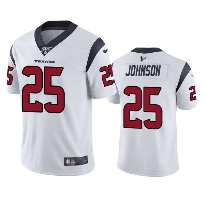 Houston Texans Duke Johnson White 100th Season Vapor Limited Jersey