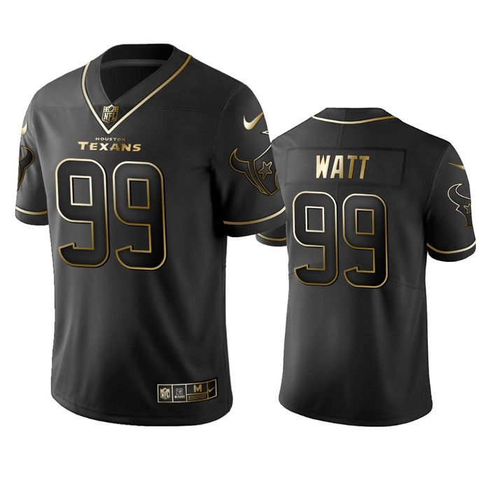 Houston Texans J.j. Watt Black Golden Edition 2019 Vapor Untouchable Limited Jersey - Mens