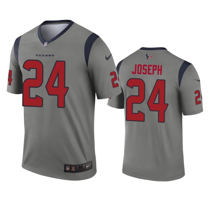 Houston Texans Johnathan Joseph Gray Inverted Legend Jersey