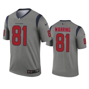 Houston Texans Kahale Warring Gray Inverted Legend Jersey