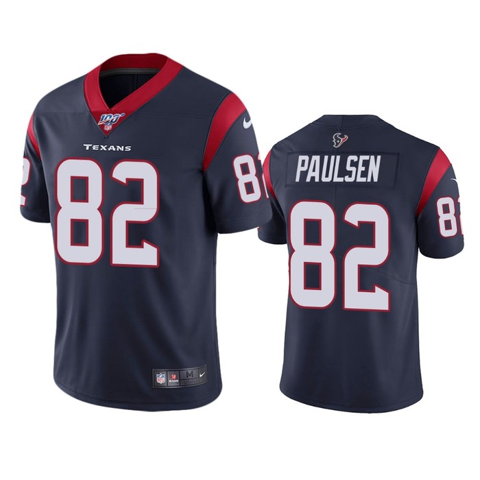 Houston Texans Logan Paulsen Navy 100th Season Vapor Limited Jersey