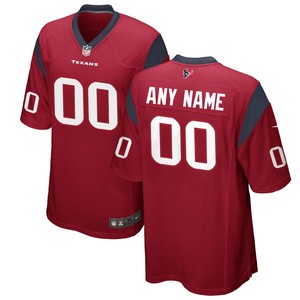 Houston Texans Nike Customized Alternate Game Jersey - Red