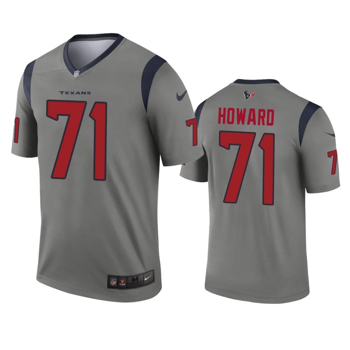 Houston Texans Tytus Howard Gray Inverted Legend Jersey