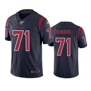 Houston Texans Tytus Howard Navy 100th Season Color Rush Jersey