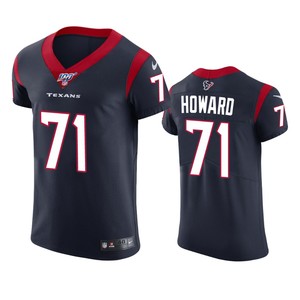 Houston Texans Tytus Howard Navy 100th Season Vapor Elite Jersey