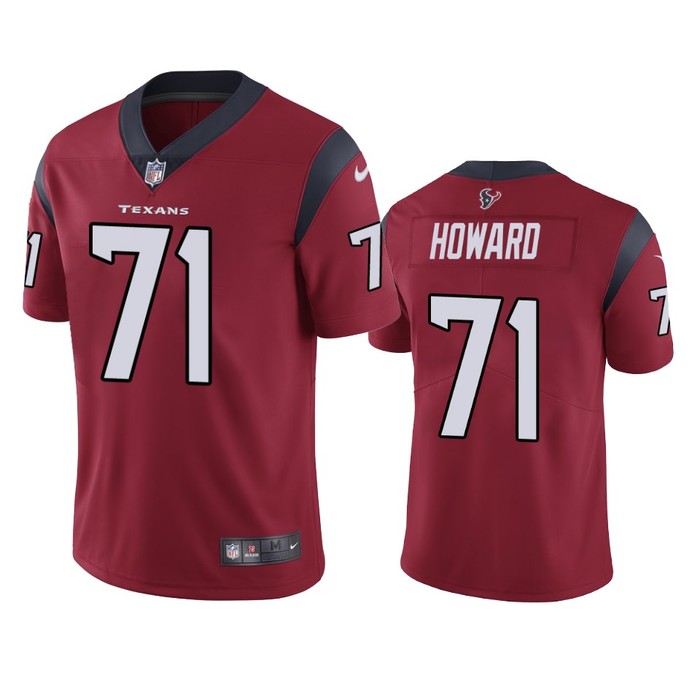 Houston Texans Tytus Howard Red Vapor Limited Jersey