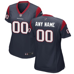 Houston Texans Womens Custom Game Jersey Navy Custom Jerseys Nfl