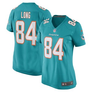 Hunter Long Miami Dolphins Womens Game Jersey - Aqua Nfl