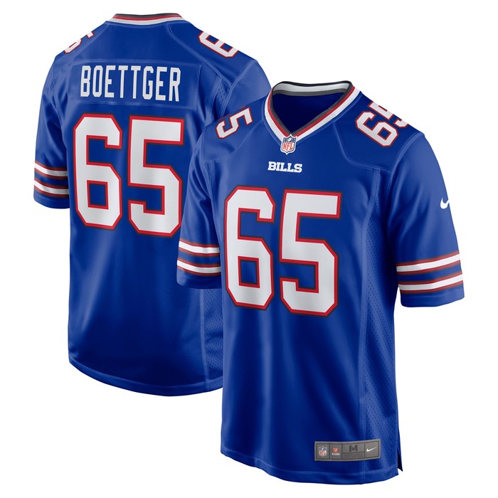 Ike Boettger Buffalo Bills Game Player Jersey - Royal Nfl