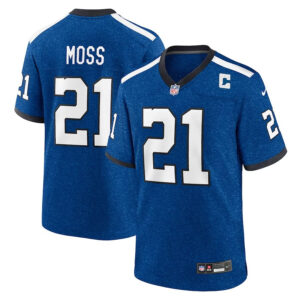 Indianapolis Colts #21 Zack Moss Indiana Indiana Nights Alternate Game Jersey - Royal - Cocomos