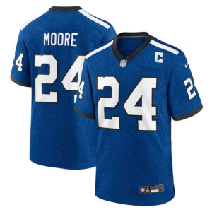 Indianapolis Colts #24 Lenny Moore Indiana Nights Alternate Game Jersey - Royal - Cocomos