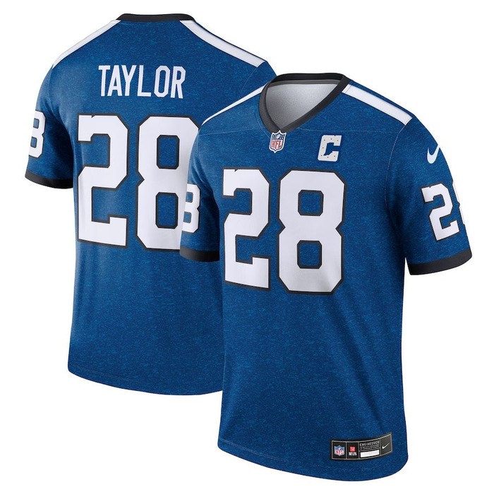 Indianapolis Colts #28 Jonathan Taylor Indiana Nights Alternate Legend Jersey - Royal - Cocomos