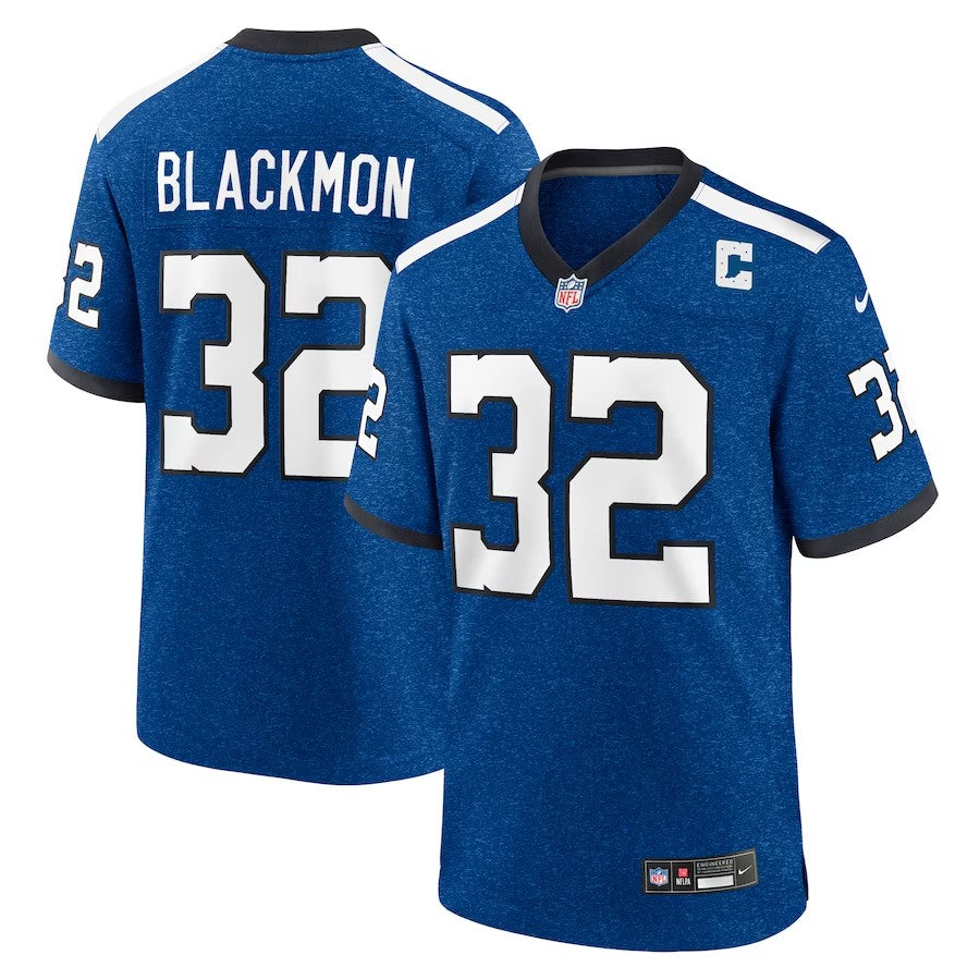 Indianapolis Colts #32 Julian Blackmon Indiana Nights Alternate Game Jersey - Royal - Cocomos