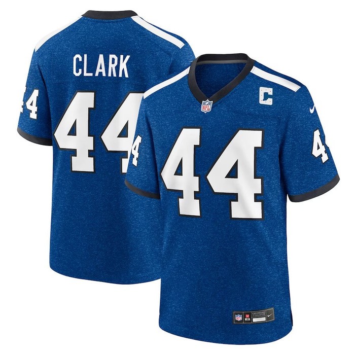 Indianapolis Colts #44 Dallas Clark Indiana Nights Alternate Game Jersey - Royal - Cocomos