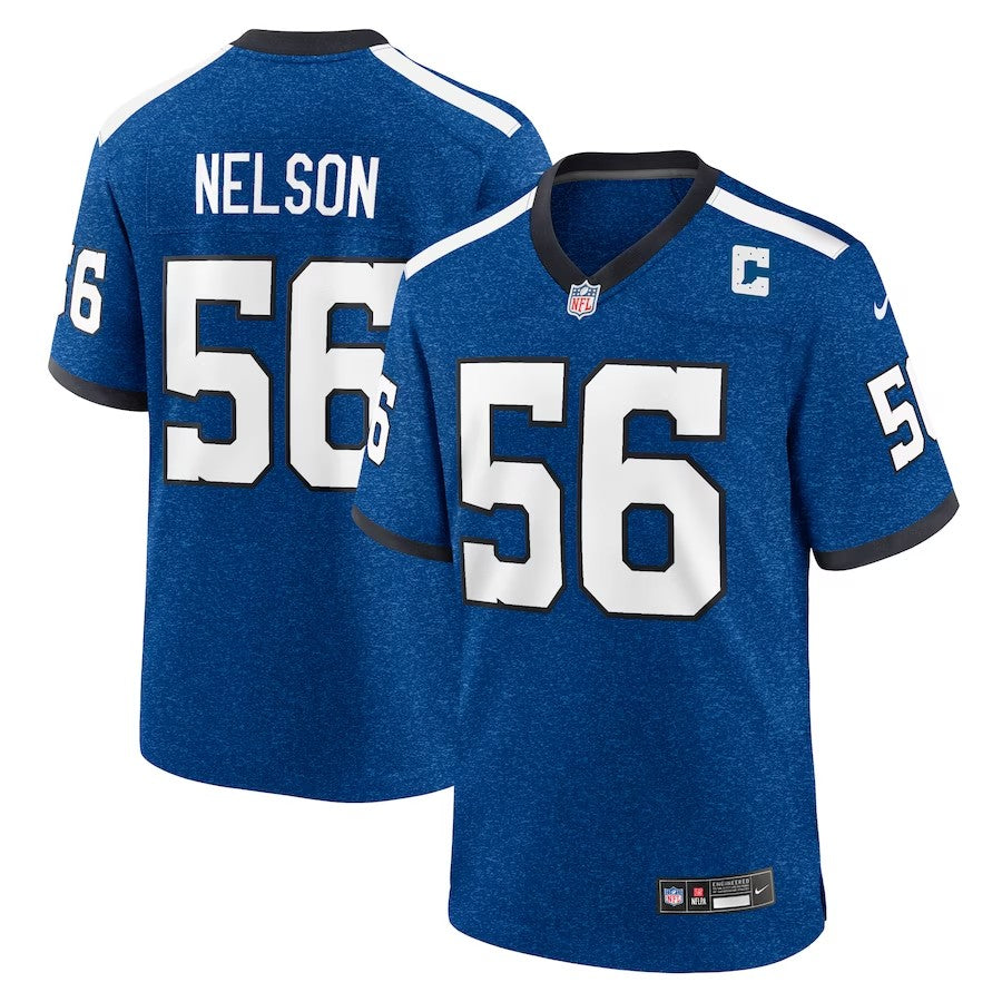 Indianapolis Colts #56 Quenton Nelson Indiana Nights Alternate Game Jersey - Royal - Cocomos