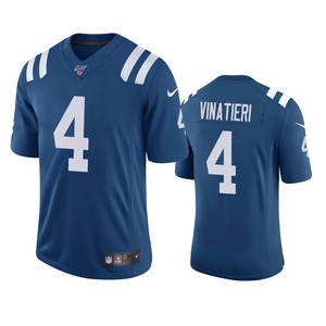 Indianapolis Colts Adam Vinatieri Royal 100th Season Vapor Limited Jersey