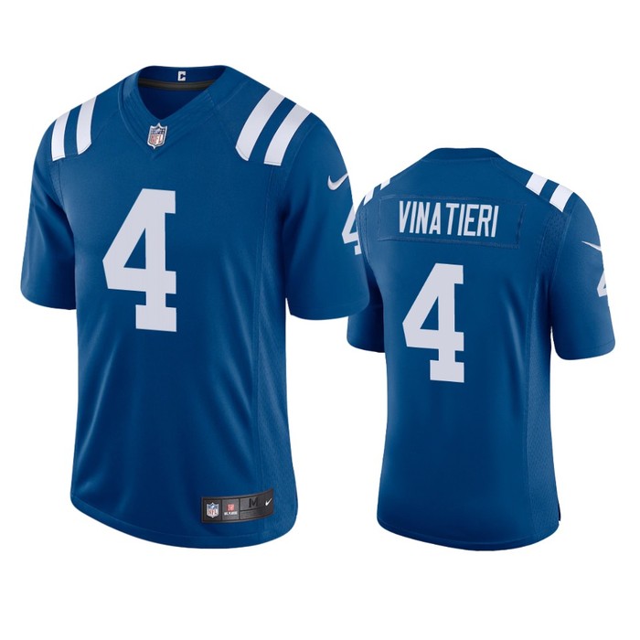 Indianapolis Colts Adam Vinatieri Royal 2020 Vapor Limited Jersey - Mens