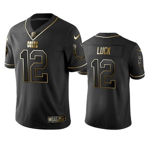 Indianapolis Colts Andrew Luck Black Golden Edition 2019 Vapor Untouchable Limited Jersey - Mens