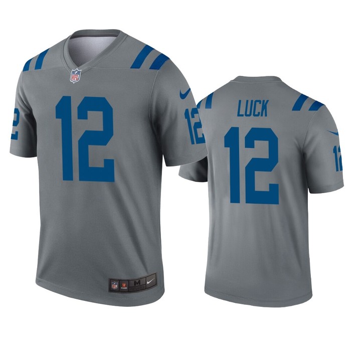 Indianapolis Colts Andrew Luck Gray Inverted Legend Jersey