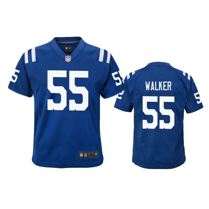 Indianapolis Colts Anthony Walker Royal Color Rush Game Jersey