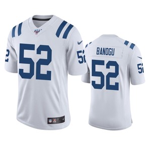 Indianapolis Colts Ben Banogu White 100th Season Vapor Limited Jersey - Cocomos