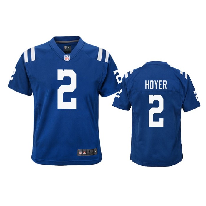 Indianapolis Colts Brian Hoyer Royal Color Rush Game Jersey