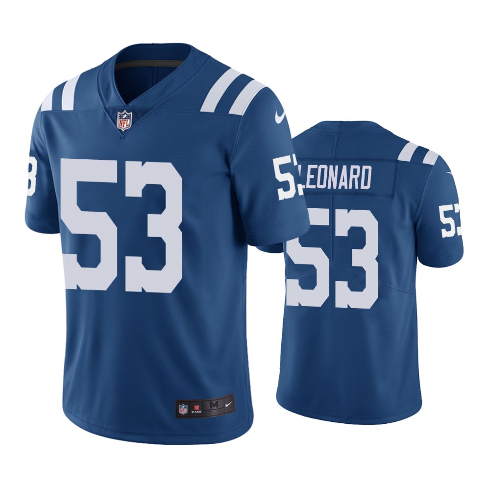 Indianapolis Colts Darius Leonard Royal Nike Color Rush Limited Jersey - Cocomos