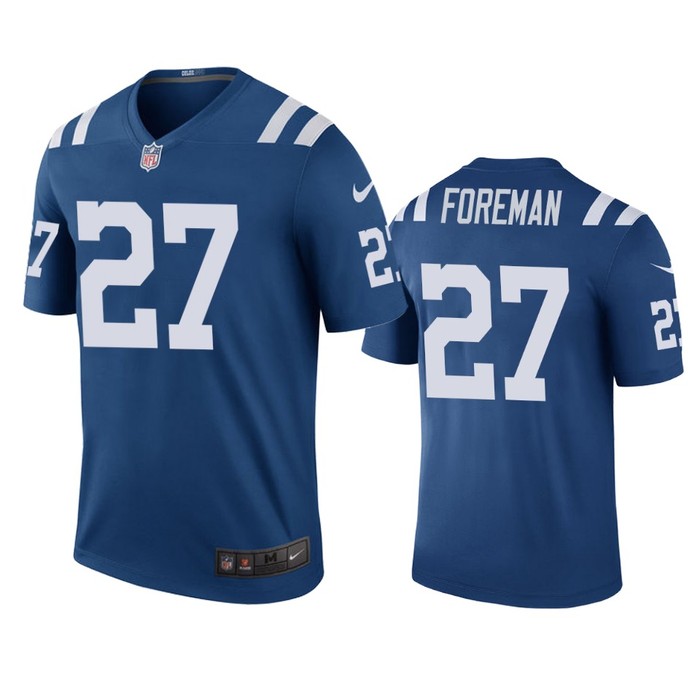 Indianapolis Colts Donta Foreman Royal Color Rush Legend Jersey