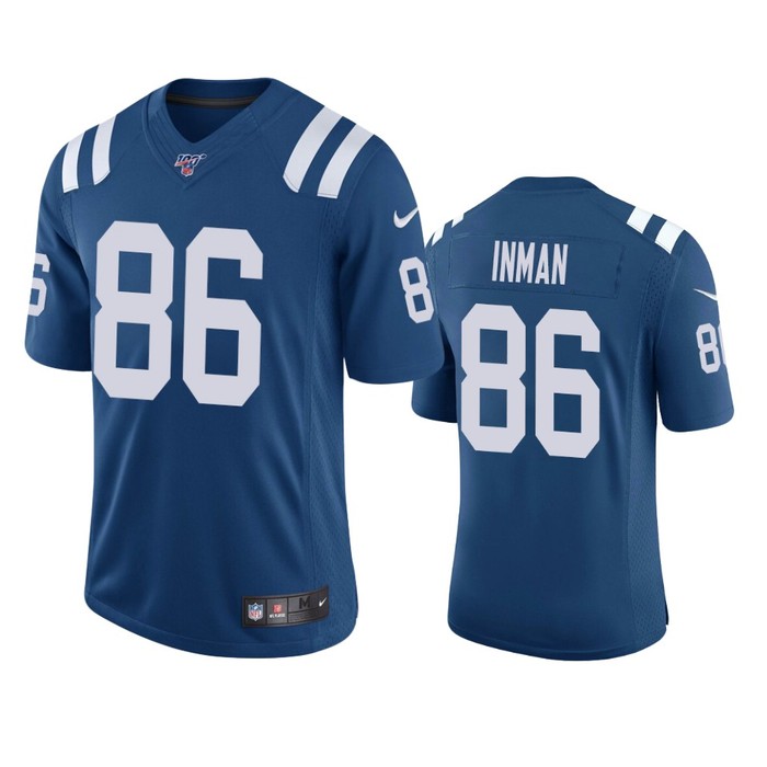 Indianapolis Colts Dontrelle Inman Royal 100th Season Vapor Limited Jersey