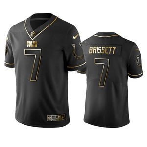 Indianapolis Colts Jacoby Brissett Black Golden Edition 2019 Vapor Untouchable Limited Jersey - Mens