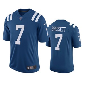 Indianapolis Colts Jacoby Brissett Royal 100th Season Vapor Limited Jersey