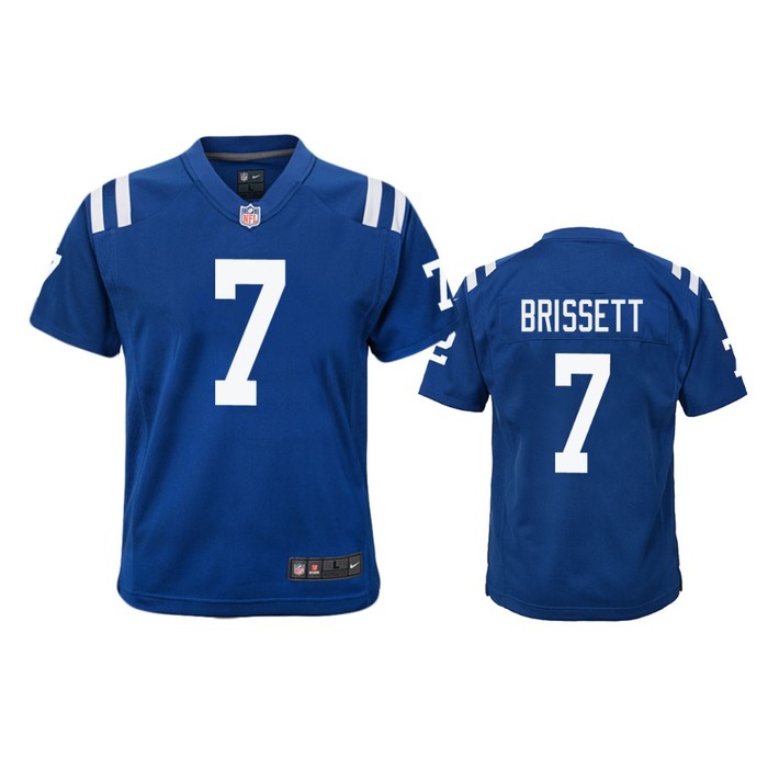 Indianapolis Colts Jacoby Brissett Royal Color Rush Game Jersey