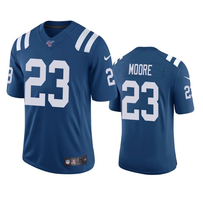 Indianapolis Colts Kenny Moore Royal 100th Season Vapor Limited Jersey