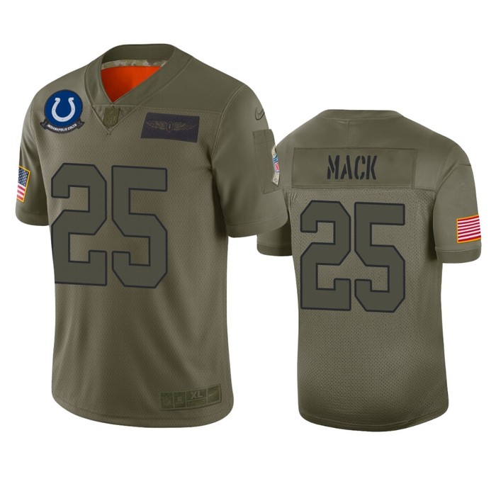 Indianapolis Colts Marlon Mack Camo 2019 Salute To Service Limited Jersey