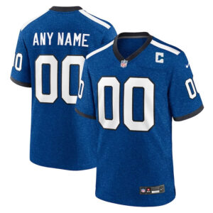 Indianapolis Colts Nike Indiana Nights Alternate Custom Game Jersey - Royal - Cocomos