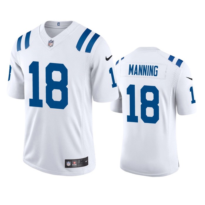 Indianapolis Colts Peyton Manning White 2020 Vapor Limited Jersey - Mens - Cocomos